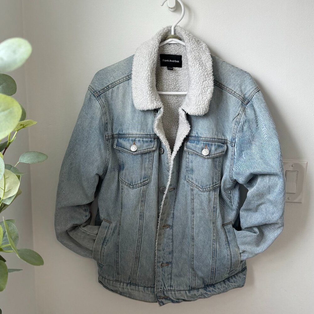 Frank And Oak Men’s Jean Jacket – Size Large – Like New